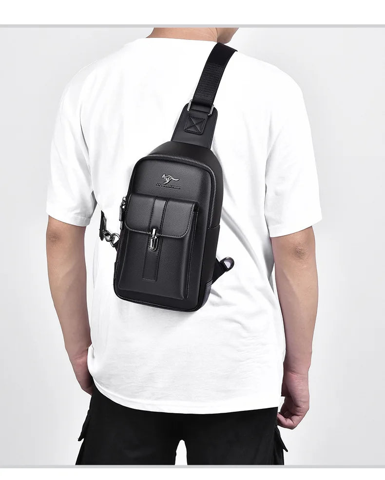 Northbound Waterproof Messenger Bag — PU Leather Laptop & Travel Bag