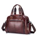 Men's Genuine Leather Briefcase – Vintage Cowhide Laptop Shoulder Bag