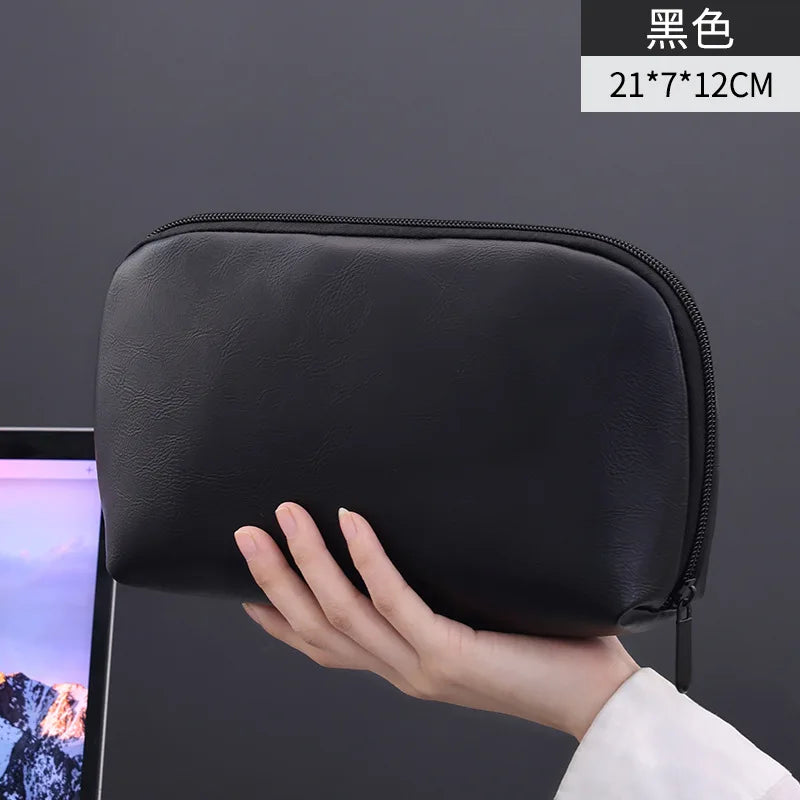 Northbound Tech Pouch — Large Leather Cable Organiser Bag