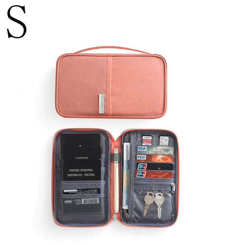 Family Passport Wallet & Multi-Functional Travel Document Organiser