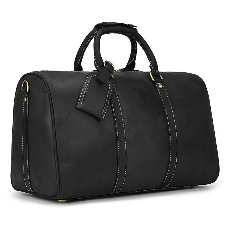 Men's Genuine Leather Duffle Bag