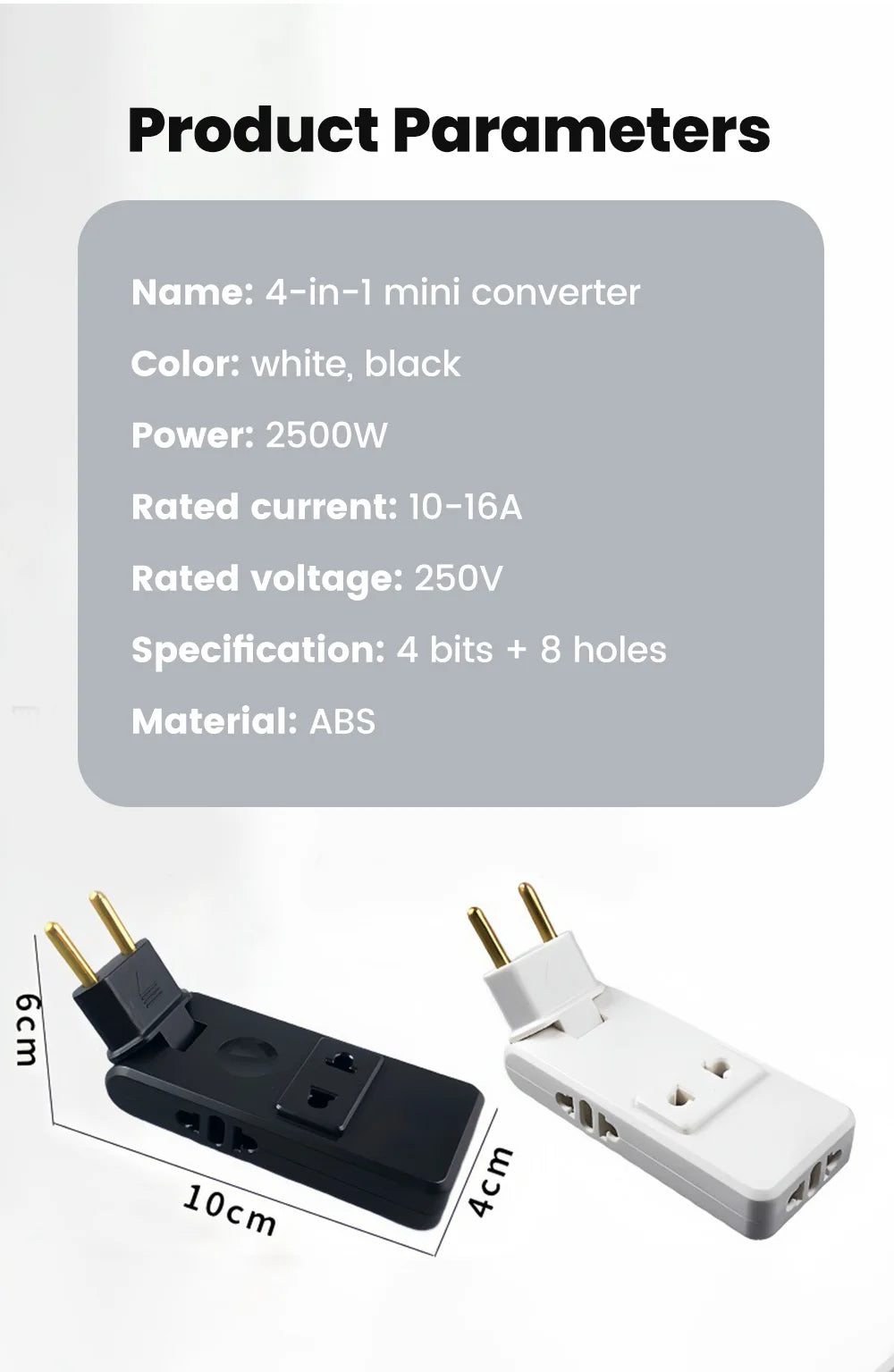 Northbound Universal Travel Adapter — 4-in-1 EU/US/UK/AU Power Plug