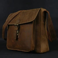 Canvas & Leather Messenger Bag