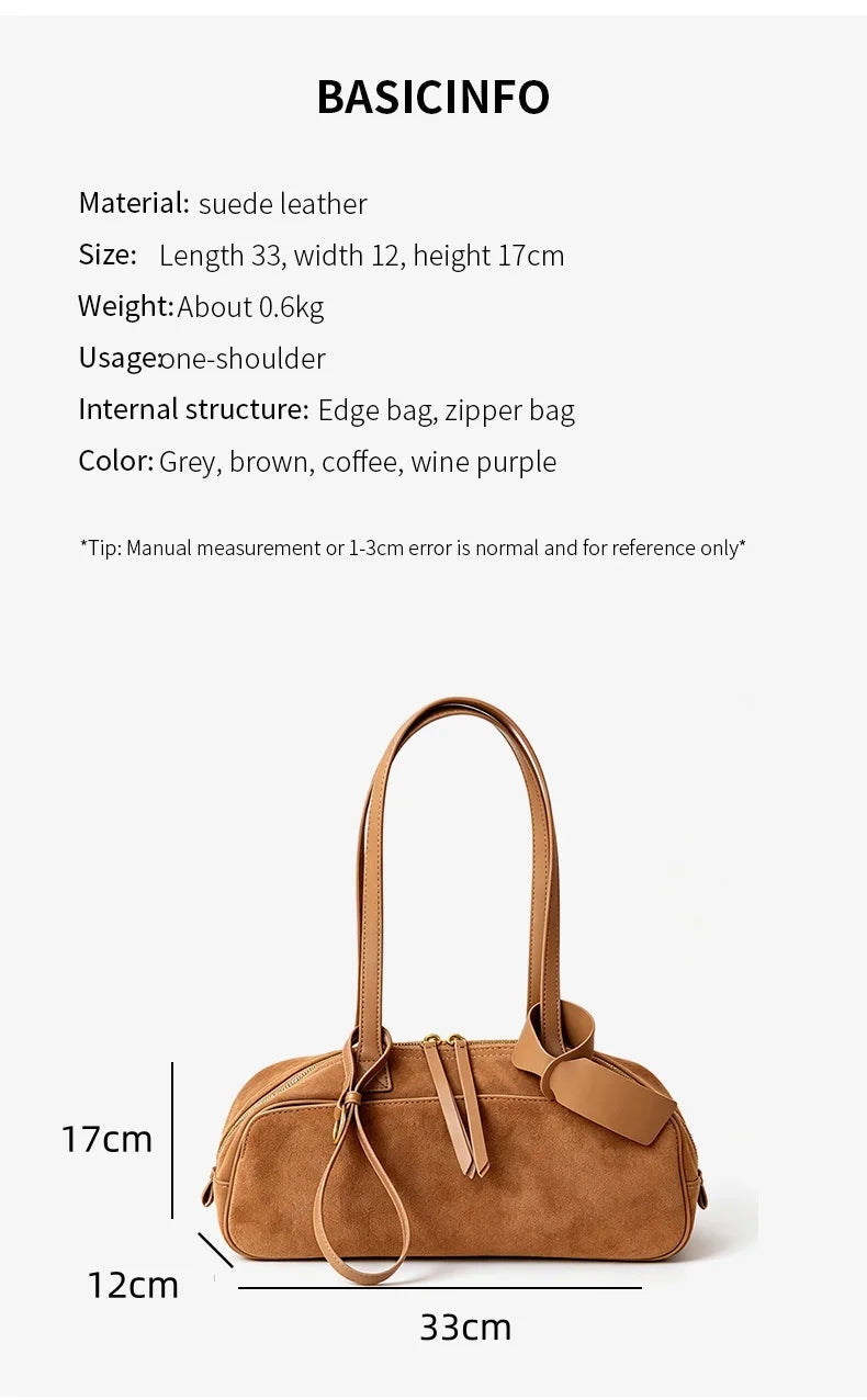 Women's Suede Shoulder Bag