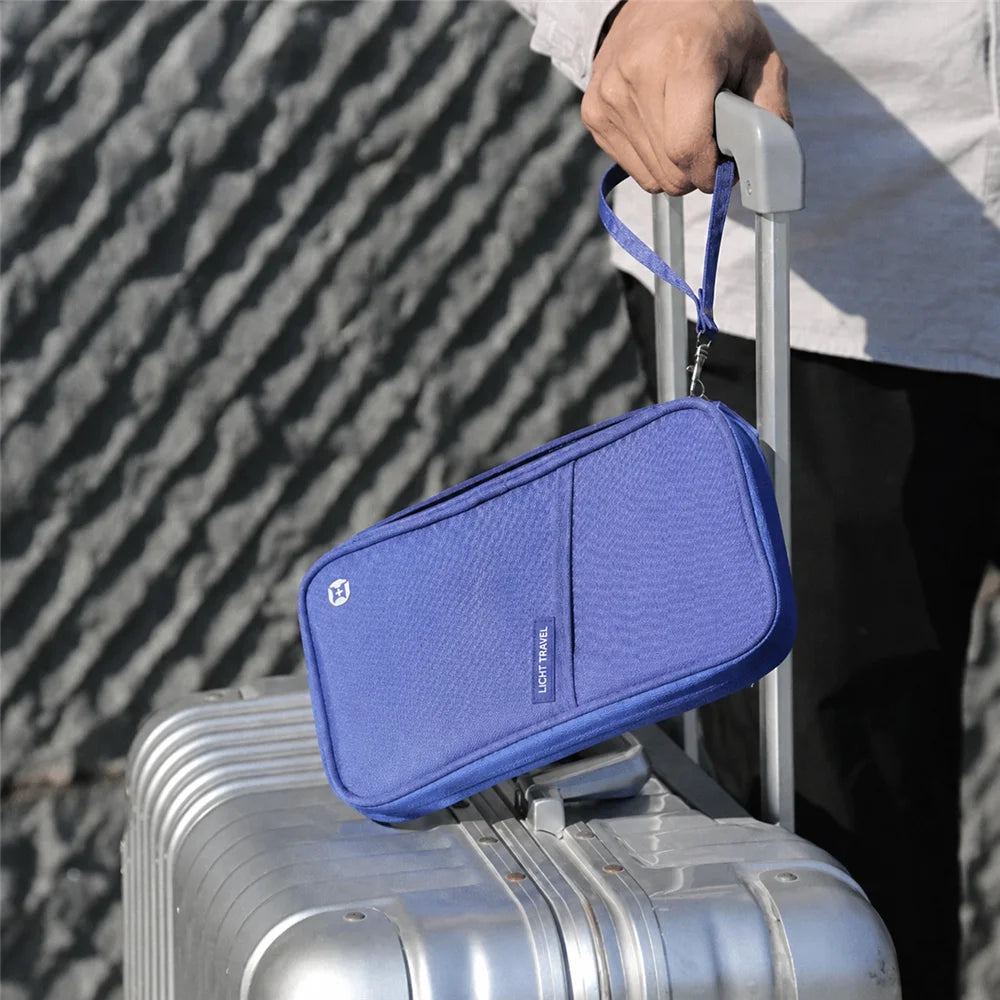 Family Travel Document Wallet – Waterproof Passport & Card Organiser