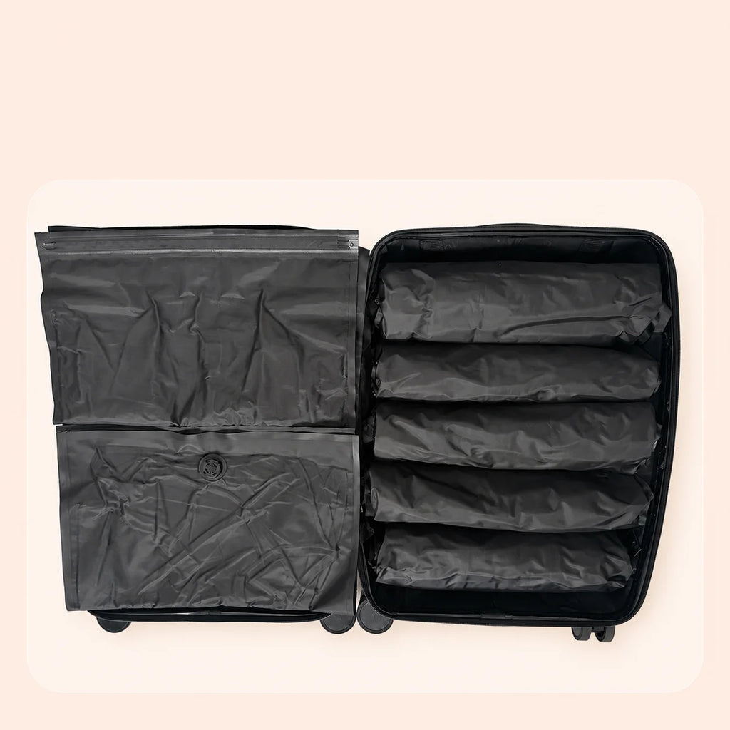 Portable Hand-Held Travel Vacuum Compression Bag – Space Saving Packing