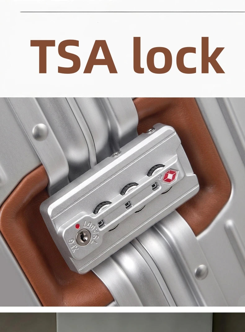 Carry-On Suitcase with Front Pocket — TSA Lock Rolling Luggage 20/24/28"