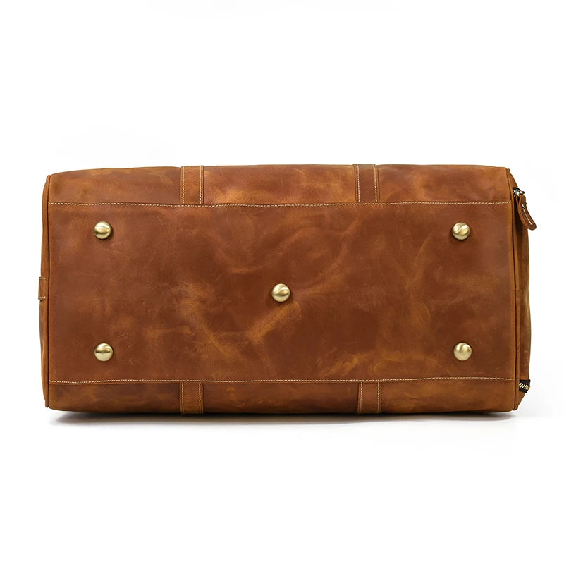 Men's Genuine Leather Duffle Bag
