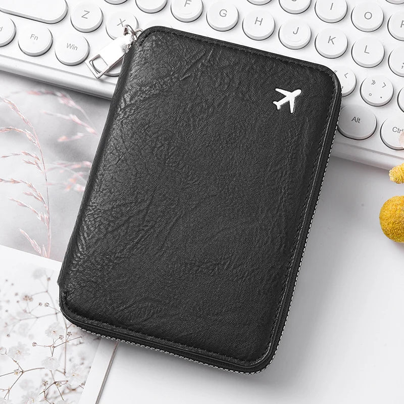 Zippered Passport & ID Case – Large Capacity Ticket & Card Organiser