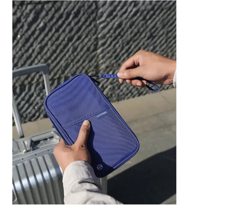 Family Travel Document Wallet – Waterproof Passport & Card Organiser