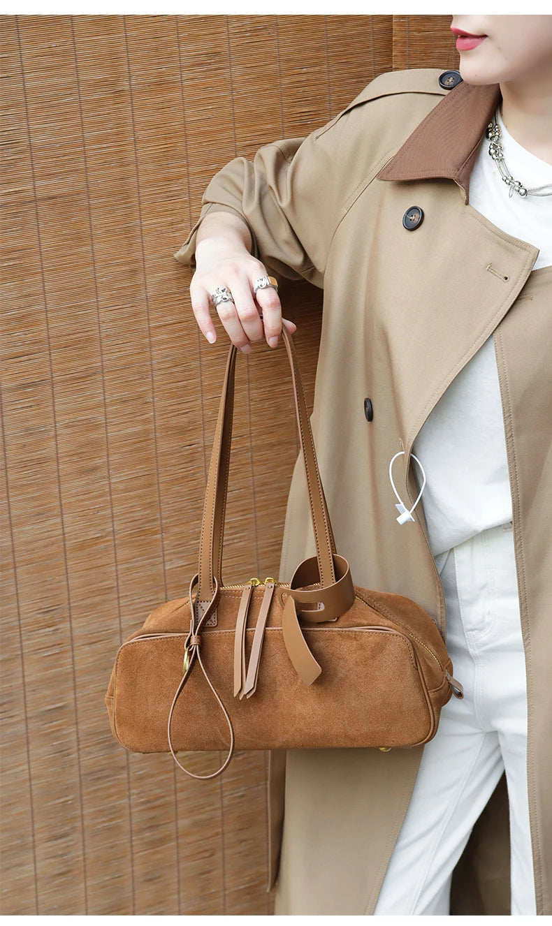 Women's Suede Shoulder Bag