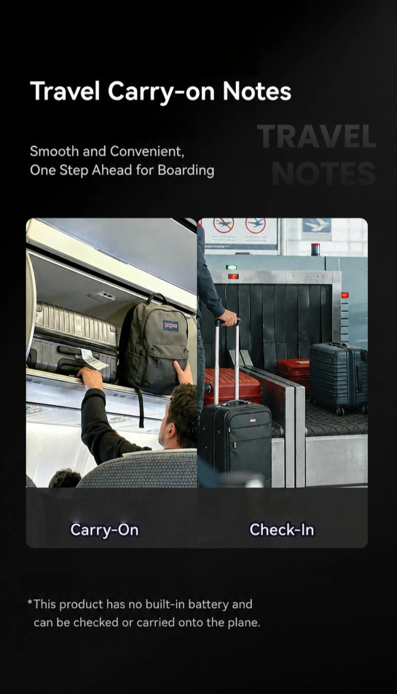 Travel Vacuum Compression Bag with Electric USB Pump – Airline Approved Packing Cube