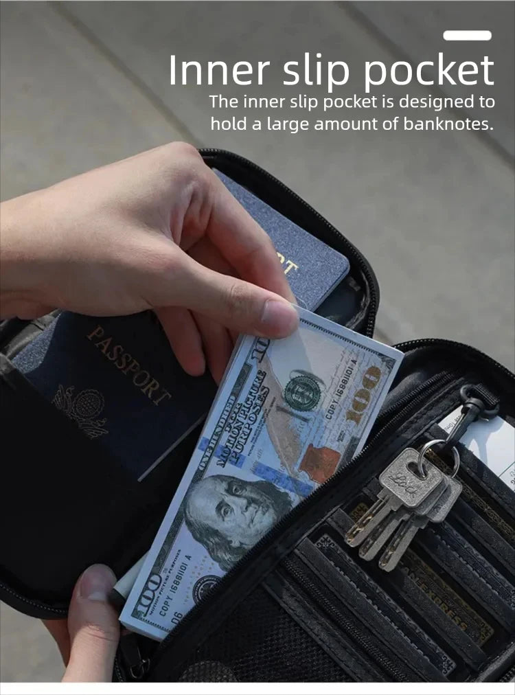 RFID Travel Passport Holder — Waterproof Document Wallet