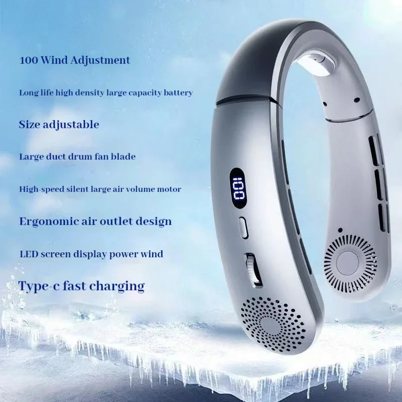 Northbound Wearable Neck Fan — Hands-Free 5-Speed Portable Cooling Fan