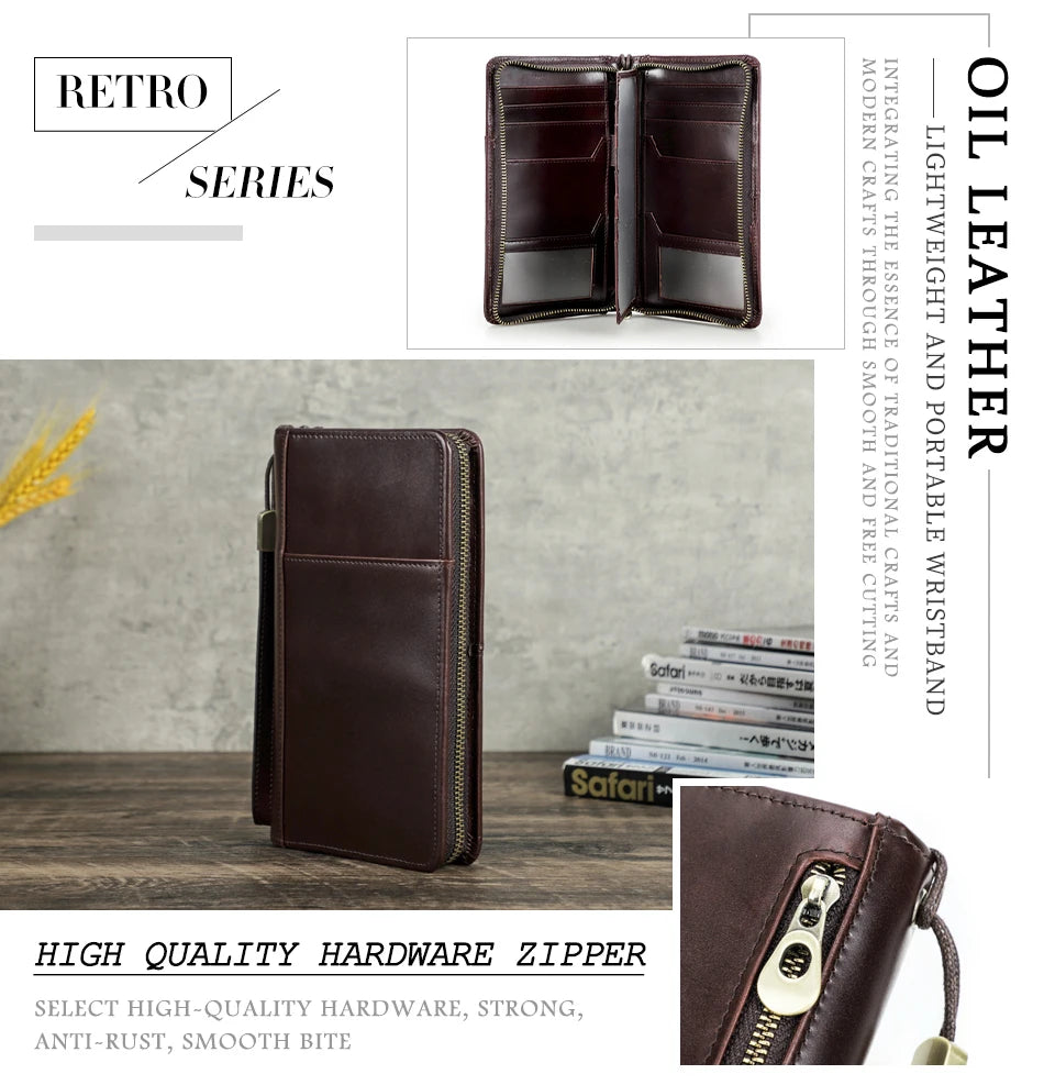 Leather Family Passport Clutch