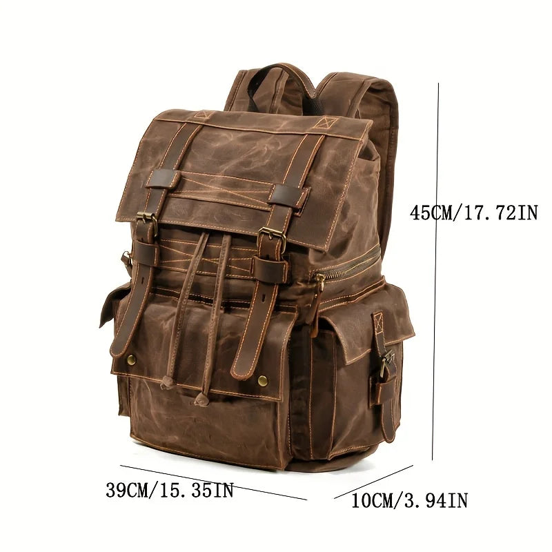 Vintage Canvas Laptop Backpack