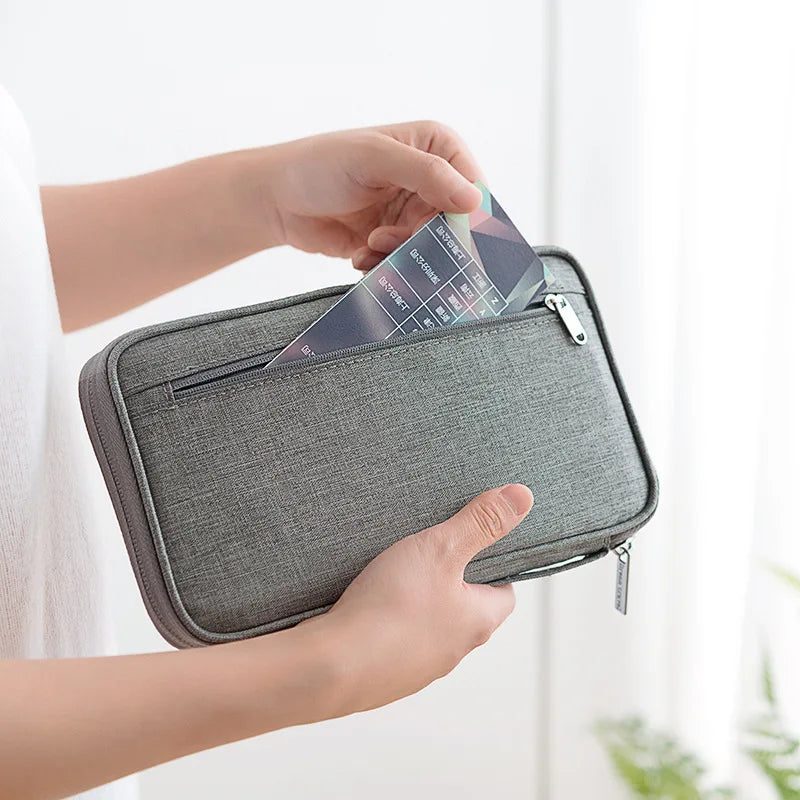 Family Passport Wallet & Multi-Functional Travel Document Organiser