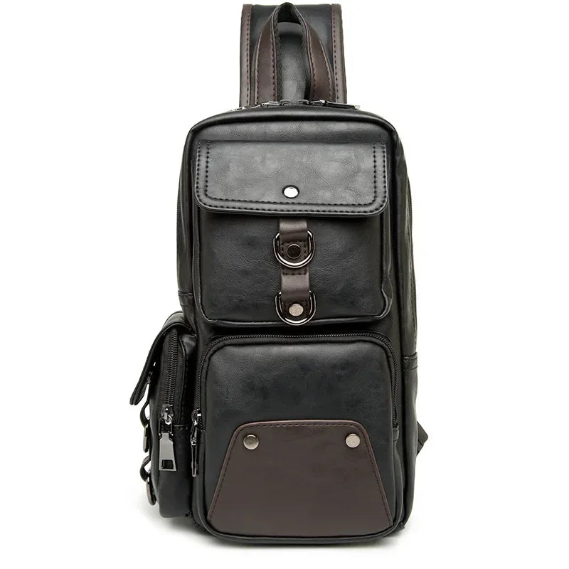 Northbound Waterproof Crossbody Bag — Lightweight PU Leather Shoulder Bag