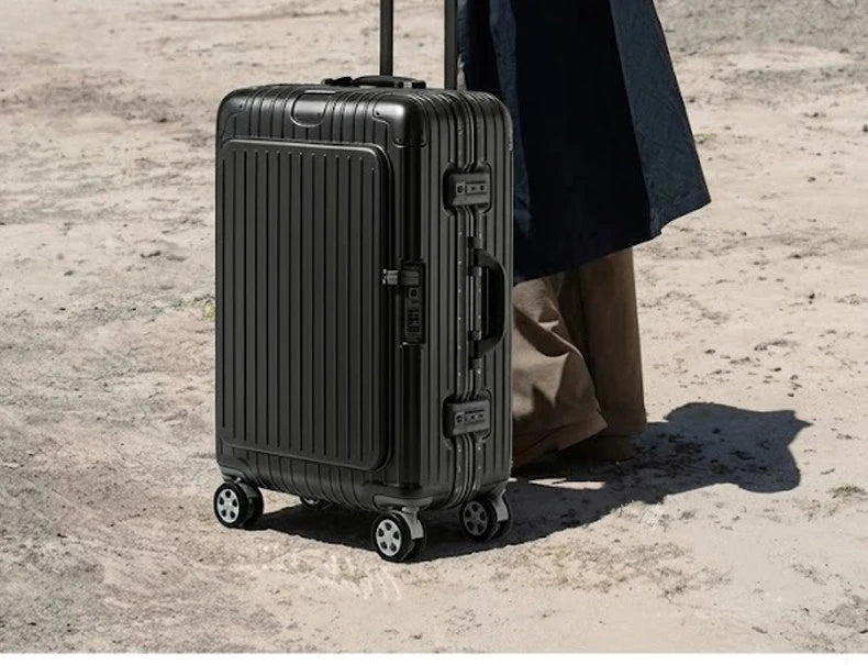 Carry-On Suitcase with Front Pocket — TSA Lock Rolling Luggage 20/24/28"