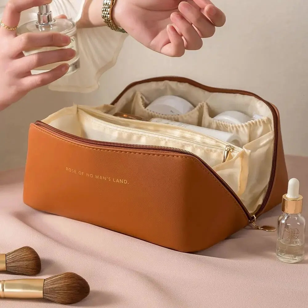 Zip-Around Travel Cosmetic Case
