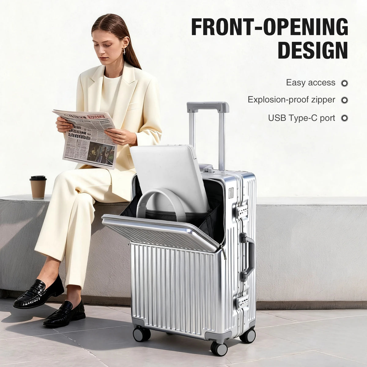 Northbound Hard Shell Suitcase — Lightweight Aluminium Frame Travel Case