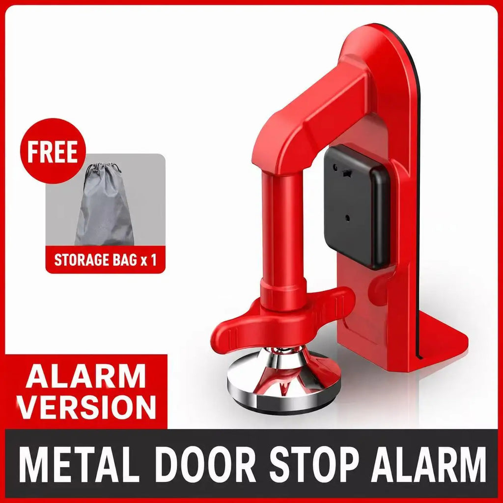 Portable Alloy Door Stopper with Optional Alarm