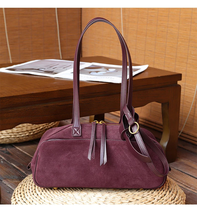 Women's Suede Shoulder Bag