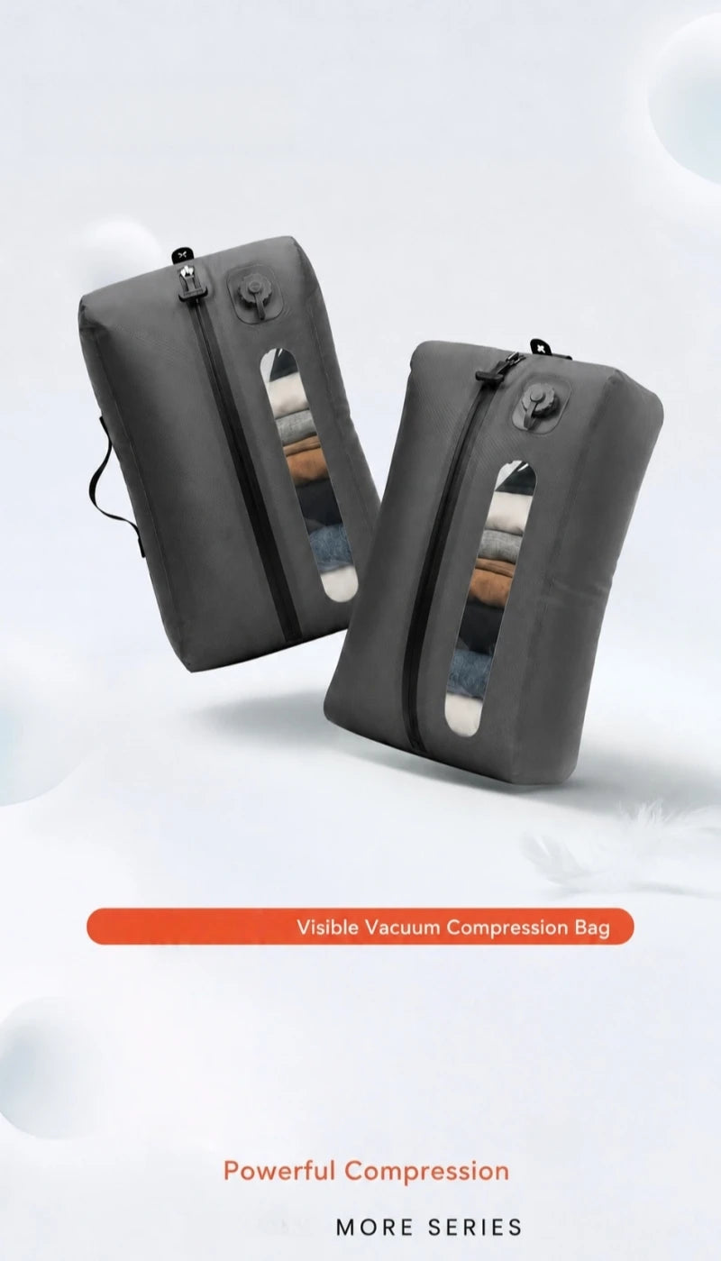Travel Vacuum Compression Bag with Electric USB Pump – Airline Approved Packing Cube