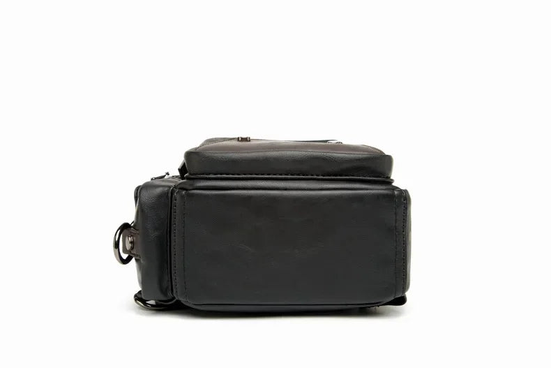Northbound Waterproof Crossbody Bag — Lightweight PU Leather Shoulder Bag