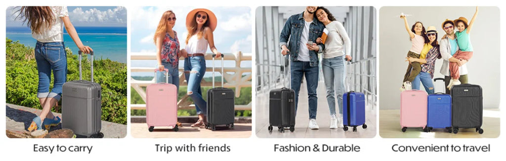 Northbound 3-Piece Hard Shell Luggage Set — 21", 24" & 28" Suitcases