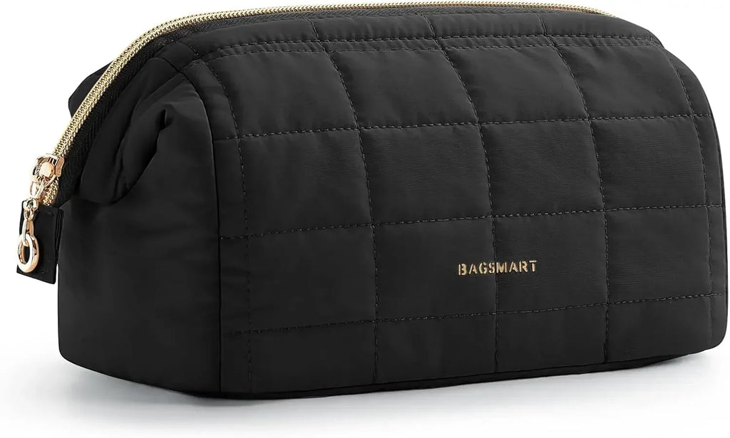 Padded Wide-Opening Travel Makeup Bag