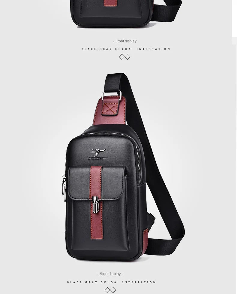 Northbound Waterproof Messenger Bag — PU Leather Laptop & Travel Bag