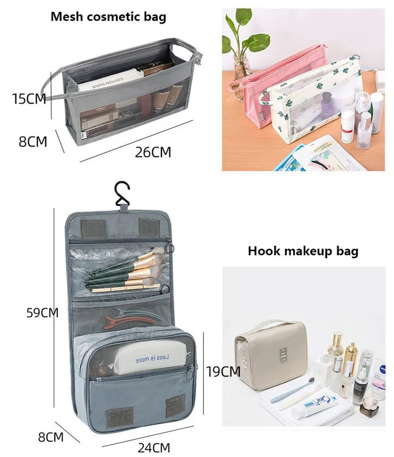 Travel Storage Bags Set – Clothes, Toiletries & Shoes Packing Organisers