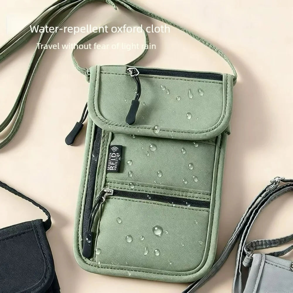 Portable Passport & ID Card Holder with Lanyard – Travel Crossbody Organiser
