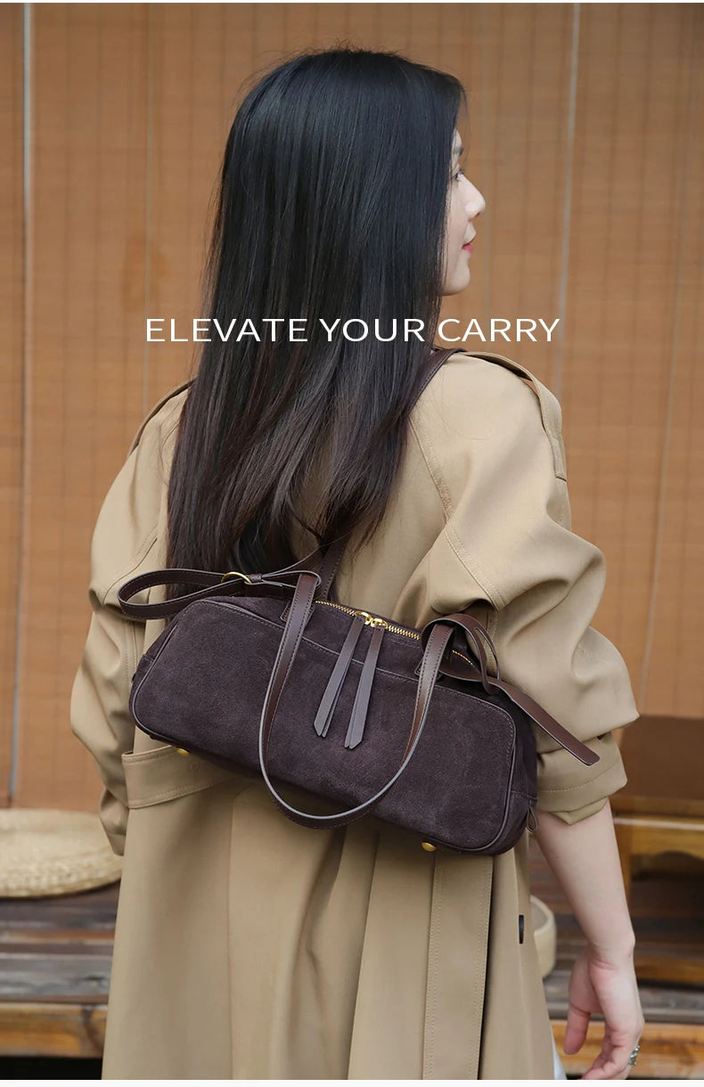 Women's Suede Shoulder Bag