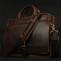 Canvas & Leather Messenger Bag