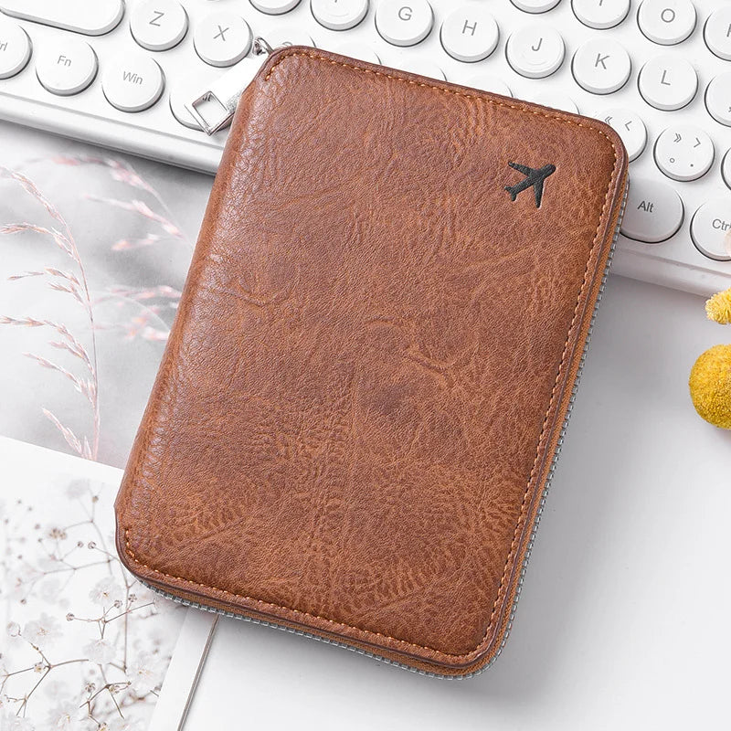 Zippered Passport & ID Case – Large Capacity Ticket & Card Organiser