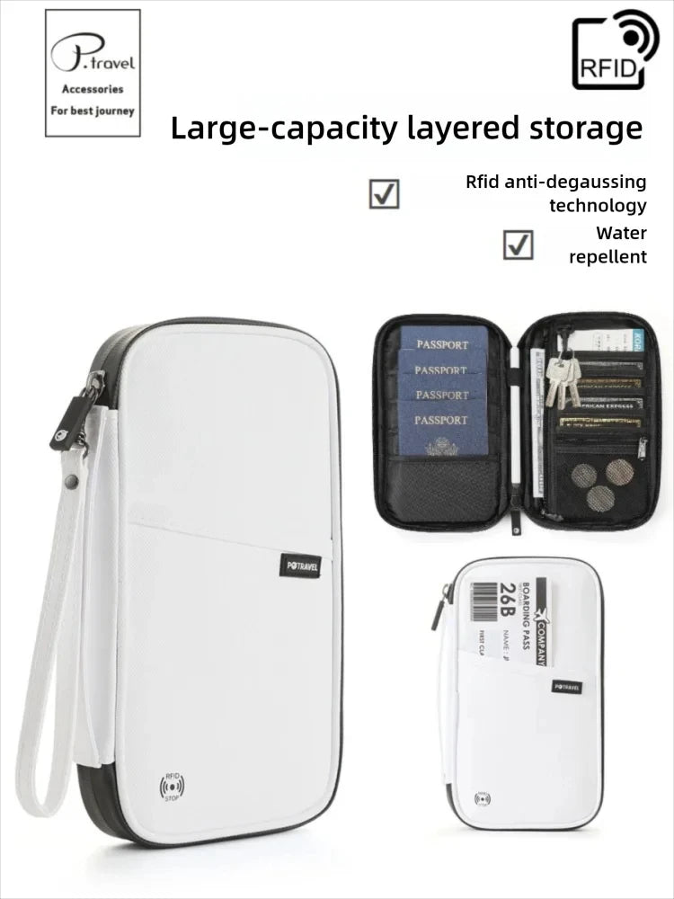 RFID Travel Passport Holder — Waterproof Document Wallet
