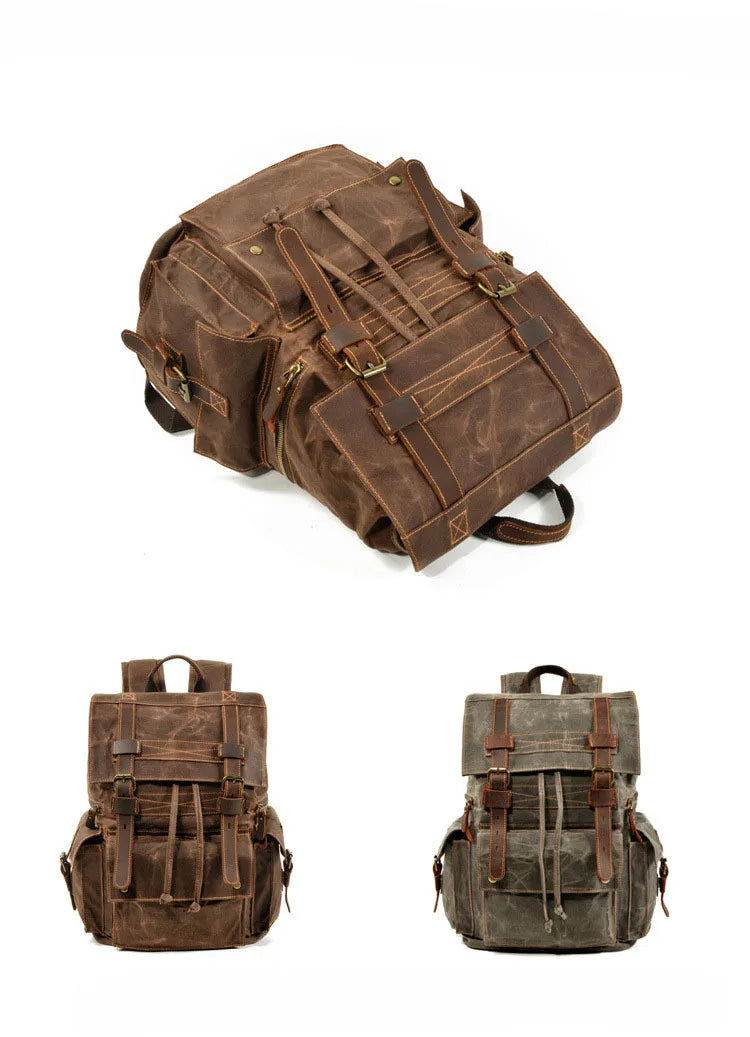 Vintage Canvas Laptop Backpack