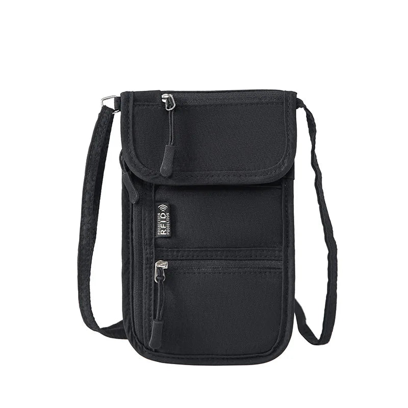 Portable Passport & ID Card Holder with Lanyard – Travel Crossbody Organiser