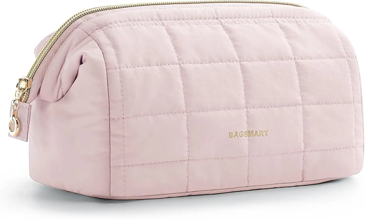 Padded Wide-Opening Travel Makeup Bag