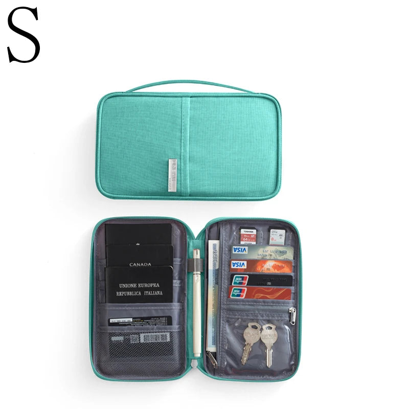 Family Passport Wallet & Multi-Functional Travel Document Organiser