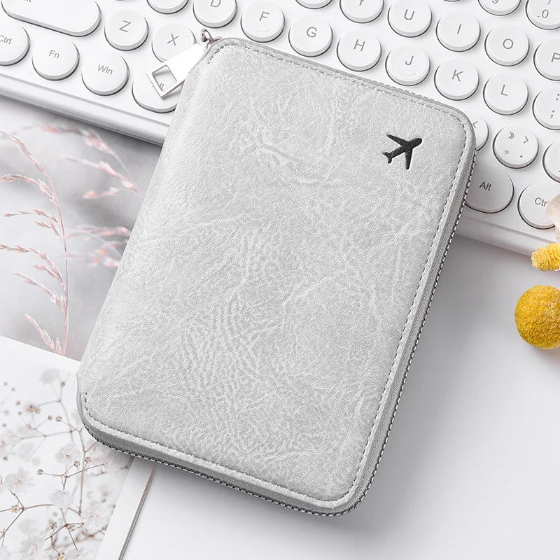 Zippered Passport & ID Case – Large Capacity Ticket & Card Organiser