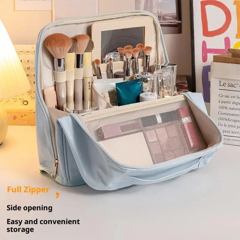 Upright Waterproof Cosmetic Organiser with Mirror
