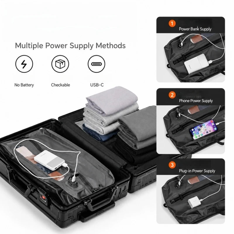 Travel Vacuum Compression Bag with Electric USB Pump – Airline Approved Packing Cube