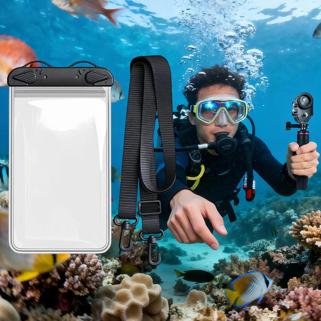 Waterproof Phone Pouch with Lanyard