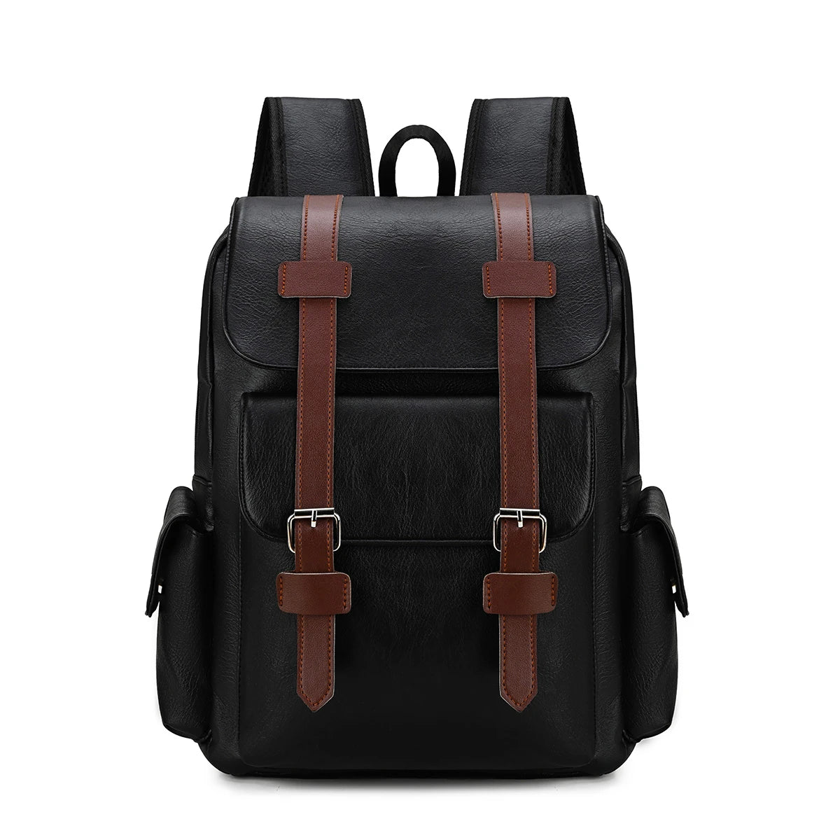 Crazy Horse Leather Backpack — Large Capacity Vintage Rucksack