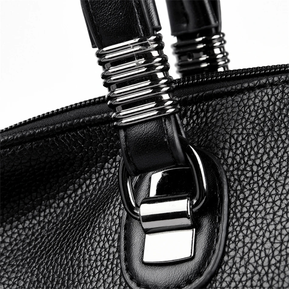 Women's Genuine Leather Crossbody Shoulder Bag – Large Luxury Handbag