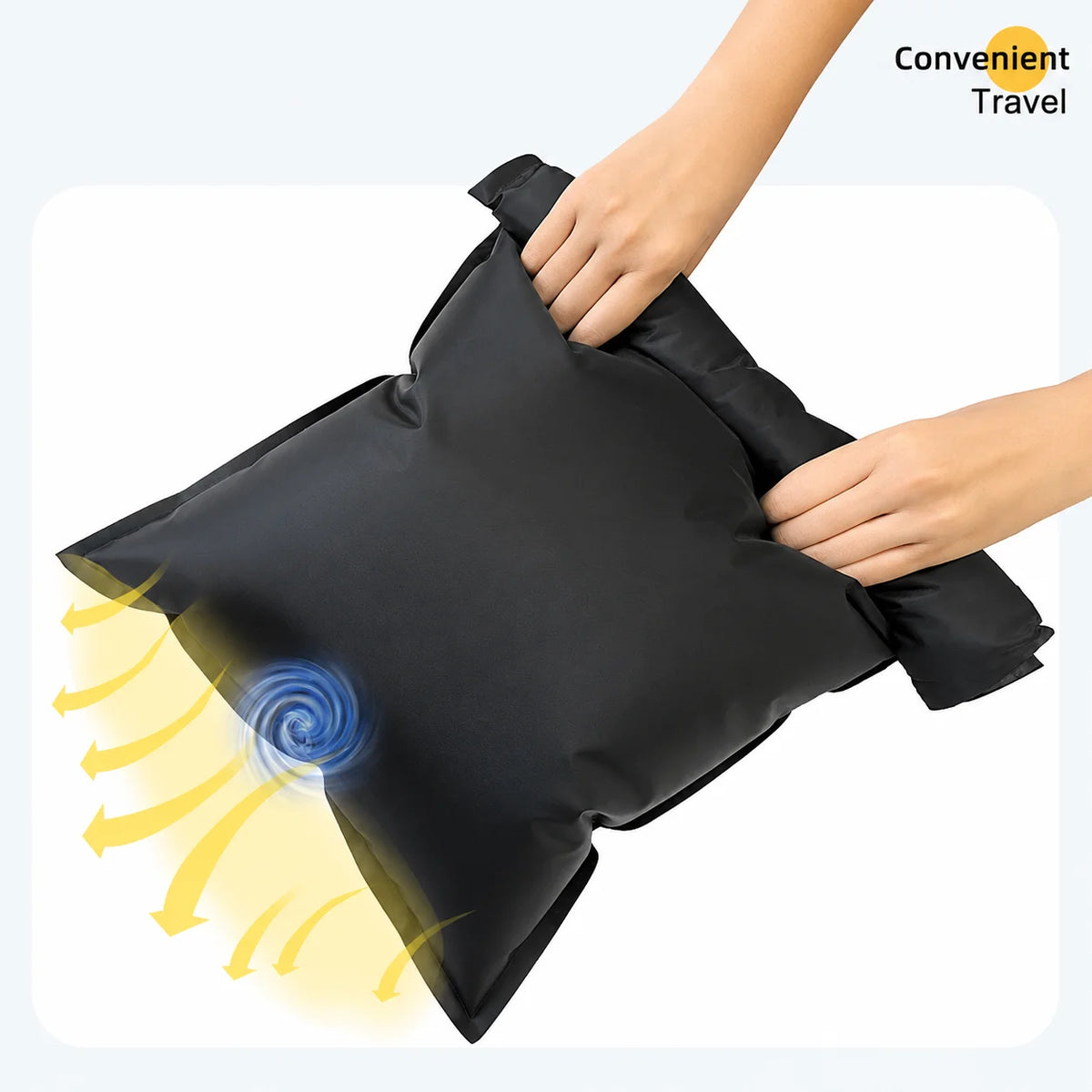 Portable Hand-Held Travel Vacuum Compression Bag – Space Saving Packing