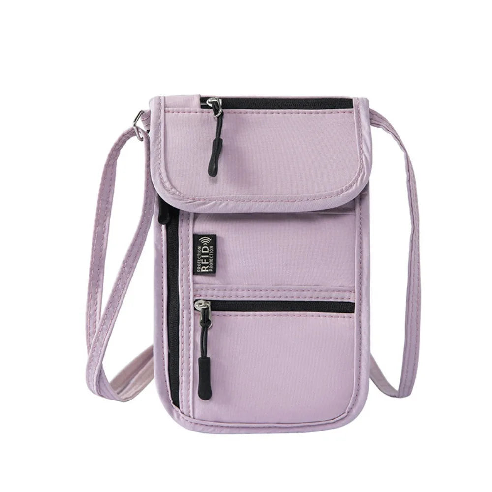 Portable Passport & ID Card Holder with Lanyard – Travel Crossbody Organiser